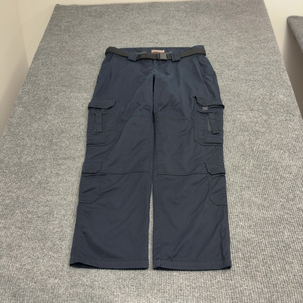 5.11 Tactical Cargo Pants Mens 39x32 Navy Blue Lightweight Multi Pocket Utility